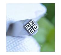 Kit de sellos de metal de precisión, punzones de acero para joyería profunda, fabricación y tallado de artesanía en madera y cuero(Pattern 14-1 PCS,5MM)