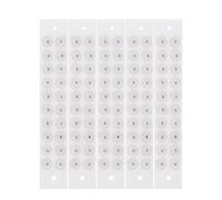 Kit de semillas terapéuticas for la oreja - 100 unidades de adhesivos de acupresión desechables, perlas de acupuntura transparentes for masaje de puntos auriculares(C(100 PCS))