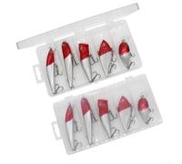 Kit de señuelos de pescador 5 piezas con lápiz Minnow VIB Popper Crankbait para lagos, ríos y entornos cercanos a la costa (B)