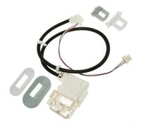 Kit de servicio de bloqueo de tapa de arandela WH08X32697 compatible con WH01X24114 WH01X26114 WH01X27954 WH08X31577, incluye biseles de tapa de metal y vidrio, golpeadores y arnés