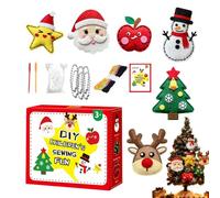 Kit de Sewing para animales genéricos - School of Magic | Christmas Decoration Sewing Kits for Kindergarten, Preschool, Activities, Fiestas, Christmas Tree, Seasonal