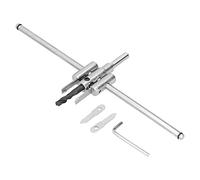 Kit de sierra cortadora de agujeros circulares ajustable, broca de madera, herramientas de bricolaje para carpintería de corte redondo (40-300MM)