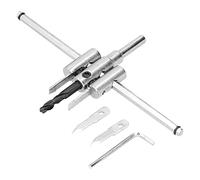Kit de sierra cortadora de agujeros circulares ajustable, broca de madera, herramientas de bricolaje para carpintería de corte redondo (40-200 mm)