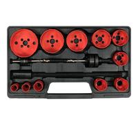 Kit de sierra de corona - YATO - YT-3381 - 15 piezas - Acero rápido M3 - Color Rojo