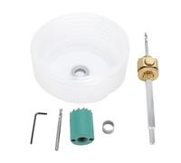 Kit de sierra perforadora con árbol y recipiente para el polvo Construcción de acero de aleación de primera calidad para una perforación eficiente en madera maciza, madera (Akhm/1.Adn)