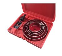 kit de sierra perforadora, Juego De Sierras Corona 19-127 Mm, Copa Sierra, Broca For Madera, For Placas Yeso, PVC, Plástico, Tableros Densidad, Metal, Herramientas For Trabajar La(Red 8PCS 19-64mm)