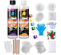 Kit de Silicona Líquida para Taba Squishy 500g, Squishy Maker Silicona Líquida (A : B 1:1), Curado Rápido Ultra Suave, para Moldes de Gato y Hámster, DIY Regalo Descompresivo y Manualidad Antiestrés