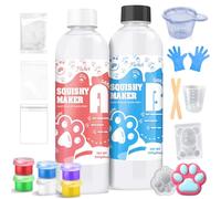 Kit de Silicona para Taba Squishy, 500g Silicona Líquida Set Completo para Squishy Taba (A : B 1:1), para Hacer Squishies Ultra Suaves de Patas de Gato, Juguetes Squishy DIY, Regalo Descompresivo