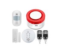 Kit de Sistema de Alarma de Seguridad para el Hogar Inteligente Tuya, Alarma Antirrobo Inalámbrica WiFi para el Hogar, Tienda, Sensor de Movimiento