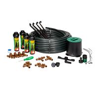 Kit de sistema de aspersor emergente Rain Bird 32HE In-Ground Pro Rotor con conexin de manguera de jardn Click-N-Go