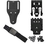 Kit de Sistema de Cierre rápido, con Correas de Muslo de Funda, Plataforma de Lazo de cinturón de Pierna de Paseo Medio（17cm） QLS 22 19 Base Adaptadora
