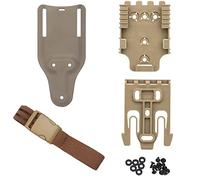 Kit de Sistema de Cierre rápido, con Correas de Muslo de Funda, Plataforma de Lazo de cinturón de Pierna de Paseo Medio（20cm） QLS 22 19 Base Adaptadora