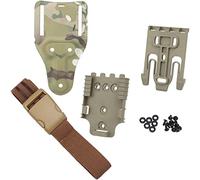 Kit de Sistema de Cierre rápido táctico, Base adaptadora del cinturón QLS 22 19, Hebilla de liberación rápida, cinturón de Pata de Cabra, Funda de Pistola, Adaptador de Pala.