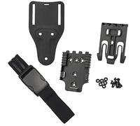 Kit de Sistema de Cierre rápido táctico, Base adaptadora del cinturón QLS 22 19, Hebilla de liberación rápida, cinturón de Pata de Cabra, Funda de Pistola, Adaptador de Pala.