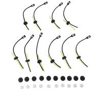 Kit de sistema de combustible para desbrozadora y cortasetos incluye 5 o 10 piezas con filtros y sellos compatibles con motores de 2 tiempos y 4 tiempos, mangueras precortadas de tanque de 18 mm de
