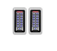 Kit de sistema de control de acceso de puertas De control de acceso de puerta T-AC03 RFID IP68, teclado resistente al agua Wiegand de 26 bits con 2000 usuarios for almacén, oficina en casa(2pcs Access