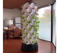 Kit de sistema de cultivo hidropónico, torre hidropónica vertical con temporizador de bomba para cultivar hierbas, frutas y verduras, opciones de 6/8/10 capas disponibles