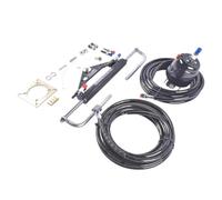 Kit de sistema de dirección fueraborda hidráulico, manguera de 150HP y 2x24 pies, Compatible con barcos de un solo motor
