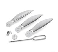 Kit de sistema de limpieza de un solo toque para piezas de repuesto de parrilla Weber 7444, herramienta de eliminación de cenizas de metal de 22-1/2 pulgadas para mantenimiento de barbacoa de carbón y
