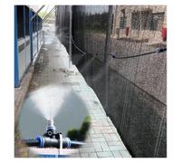 Kit de sistema de nebulización antipolvo, sistema de riego por goteo con tapón rápido giratorio de 360°, resistente al envejecimiento, para astilleros de construcción, jardines, s