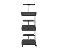 Kit De Sistema Hidropónico De Interior De 3 Niveles Con Luces De Cultivo, Jardinera Vertical, Tanque De Agua De Gran Capacidad De 10 L Y Torre Hidropónica Con Rueda(Black)