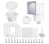 Kit de skimmer de piscina duradero para piscinas sobre el suelo, incluye todos los componentes necesarios para una gestión eficaz de los desechos de agua