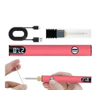 Kit De Soldador: Bolígrafo De Herramienta Recargable De Voltaje Ajustable, Bolígrafo De Soldadura, Quemador De Cable USB, Pantalla De Batería LED, Voltaje Ajustable De Niveles, Conector 510 Para