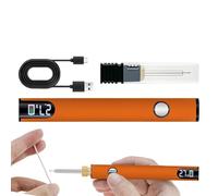 Kit De Soldador: Bolígrafo De Herramienta Recargable De Voltaje Ajustable, Bolígrafo De Soldadura, Quemador De Cable USB, Pantalla De Batería LED, Voltaje Ajustable De Niveles, Conector 510 Para