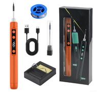 Kit de soldador compatible con USB que proporciona una entrega de energía estable y ajustes de temperatura repetibles para soldar rastros finos y almohadillas pequeñas (B)