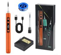 Kit de soldador con calentamiento rápido y control preciso de temperatura para reparación electrónica, herramienta portátil con punta de aleación para uso en talleres domésticos, diseño ligero (B)