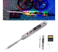Kit De Soldador Digital De 100 W, Soldador Eléctrico DC12 V-25 V Soldador De Temperatura Constante Pistola De Soldadura Luz OLED Soldador Eléctrico Portátil Con Cabezal TS B2