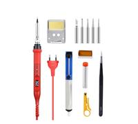 Kit de soldador eléctrico digital 908U 80 W con calentador cerámico temperatura ajustable y puntas soldadura. Herramientas for retrabajo(908U KIT6)