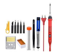 Kit de soldador eléctrico digital 908U 80 W con calentador cerámico temperatura ajustable y puntas soldadura. Herramientas for retrabajo(908U KIT5)