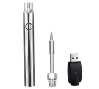 Kit de soldador inalámbrico, 350 mAh, 5 V, recargable por USB, portátil, 3 temperaturas ajustables, para uso doméstico, para joyería, reparación electrónica, bricolaje.