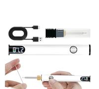 Kit de soldador - Quemador de alambre USB con pantalla digital, pluma de soldadura de temperatura ajustable, herramienta de hierro recargable de calentamiento rápido de 60 W | Kit de reparación