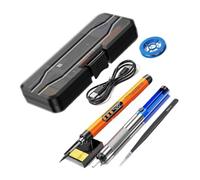Kit De Soldador USB LED Digital Mini Inalámbrico, Temperatura Ajustable 300 A 450 °C, Batería Recargable 1000 MAh, Herramientas Calentamiento RáPido Con Control Preciso(Orange Set 3)