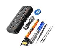 Kit De Soldador USB LED Digital Mini Inalámbrico, Temperatura Ajustable 300 A 450 °C, Batería Recargable 1000 MAh, Herramientas Calentamiento RáPido Con Control Preciso(Orange Set 4)