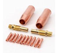 Kit de soldadura de antorcha MIG de 14 piezas para punta de contacto de 100 L con boquilla difusora de gas, opciones de tamaño 0 6 mm a 1 2 mm para M3 (0,9 mm)