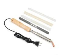 Kit de soldadura de plástico de 75 vatios para reparación de malla de varilla TPO TEO PP automotriz con 50 varillas de soldadura y dos puntas polarizadas de potencia a 220 V