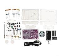 Kit de soldadura de radio FM con módulo RDA5807S fuente de alimentación dual 5V/3V, para proyectos electrónicos, rango de 87 108 MHz (con estuche)