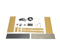 Kit de soldadura de reloj digital Tyenaza, piezas de proyecto electrónico de espectro 32x8 de rgb con rgb.