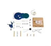 Kit de soldadura DIY Caja de música de bailarina - Juego de práctica de placa de circuito electrónico para principiantes STEM Educación Hobbyist Proyecto con altavoz y motor