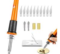 Kit de soldadura,Kit de soldadura electrónica - Soldador de temperatura ajustable con pluma de soldador de 16 piezas,Herramientas de soldadura seguras, kit de soldadura de alambre para entusiastas de