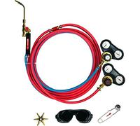 Kit de Soldadura KORO Con Soplete, 5 m de Tubo, Apagallamas, 2 Reguladores, Boquilla de Puntas y Encendedor - Antorcha de Soldar Con Oxígeno - EXPRESS