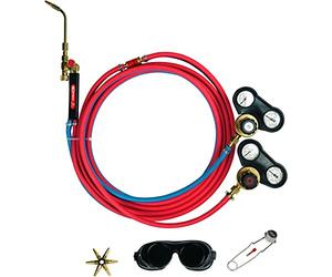 Kit de Soldadura KORO Con Soplete, 5 m de Tubo, Apagallamas, 2 Reguladores, Boquilla de Puntas y Encendedor - Antorcha de Soldar Con Oxígeno - EXPRESS