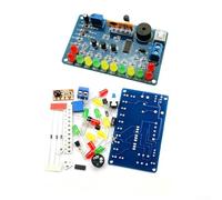 Kit de soldadura LED de música, placa de circuito de luz parpadeante ajustable para entrenamiento de habilidades, escuela, enseñanza, electrónica, pasatiempos (1 unidad)