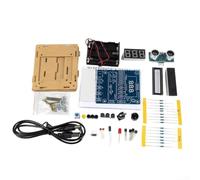 Kit de soldadura para telémetro, kit de construcción electrónica con PCB y pantalla rango de medición 0,01 - 4 m, juego de aprendizaje para estudiantes y aficionados para practicar técnicas de