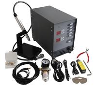 Kit de soldadura permanente de joyería, soldador por puntos de arco de tungsteno 50A-600A para oro macizo, titanio, aluminio, ideal para restauración de joyas y aplicaciones de ortodoncia