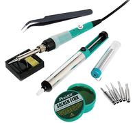 Kit de Soldadura (Soldador Soldador Desoldador Pinzas Puntas de Resina y Recambio) - Proskit
