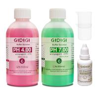 Kit de solución de calibración de medidor de pH, contiene pH 4,00, 7,00 y solución de protección del electrodo de pH, solución tampón de calibración de pH, solución de almacenamiento de sonda de pH